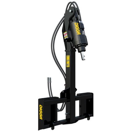 Skid Steer Telescopic Piling and Drilling Mount | Digga
