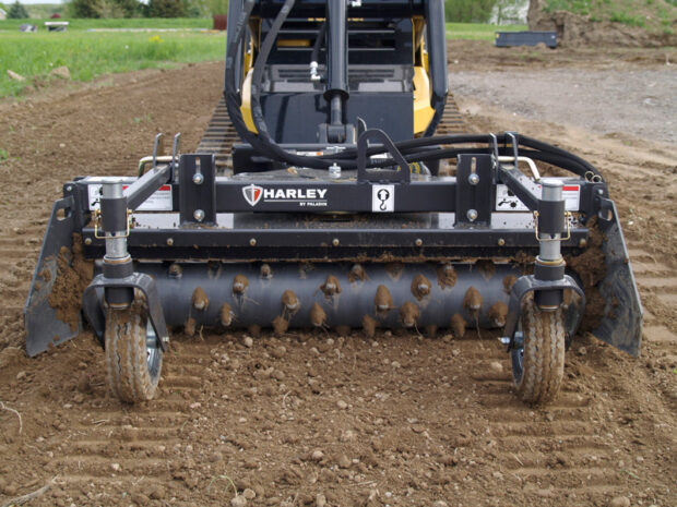 Mini Skid Steer 48" Power Rake | Harley