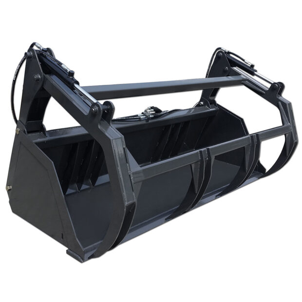 Skid Steer Hay Bale Grapple Bucket Attachment | CID