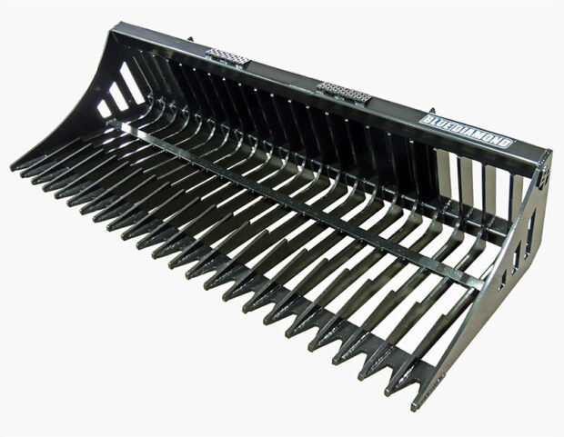 Skid Steer Extreme Duty Rock Bucket | Blue Diamond