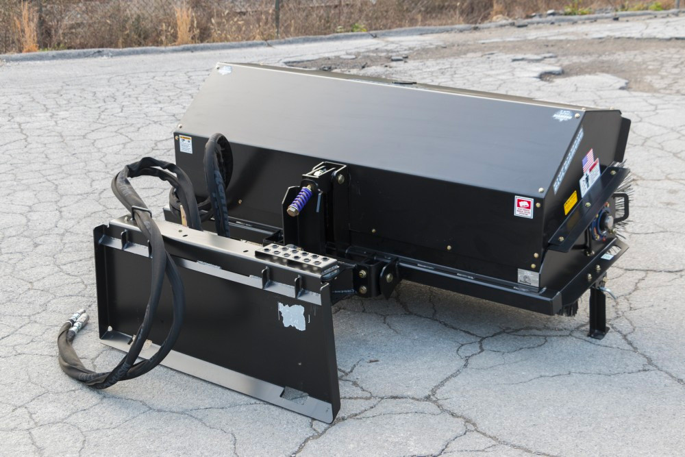 Skid Steer Severe Duty Angle Broom Attachment | Blue Diamond - Image 9