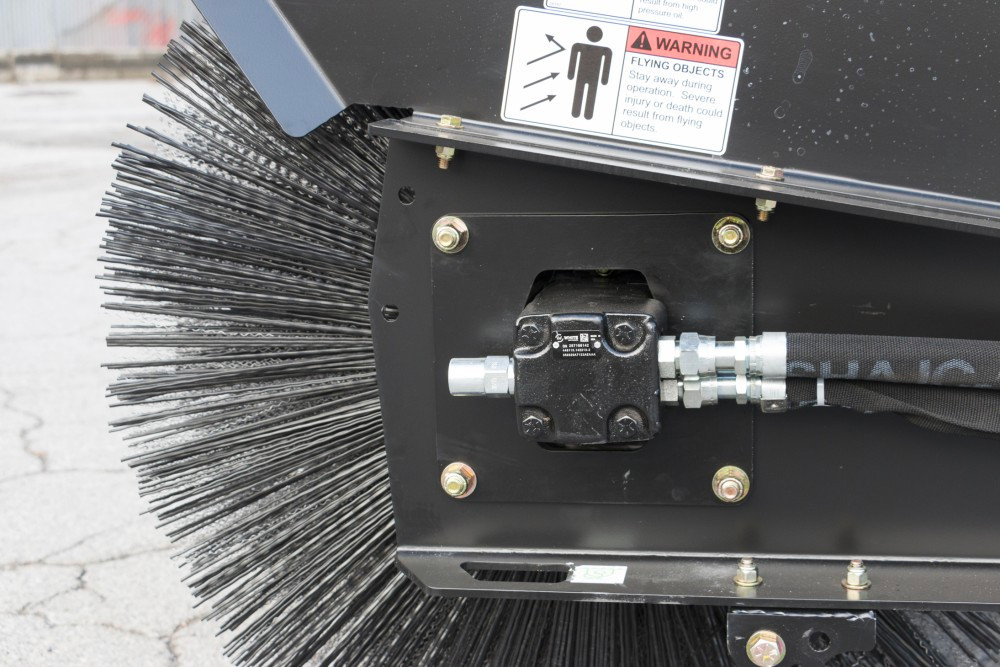Skid Steer Severe Duty Angle Broom Attachment | Blue Diamond - Image 5