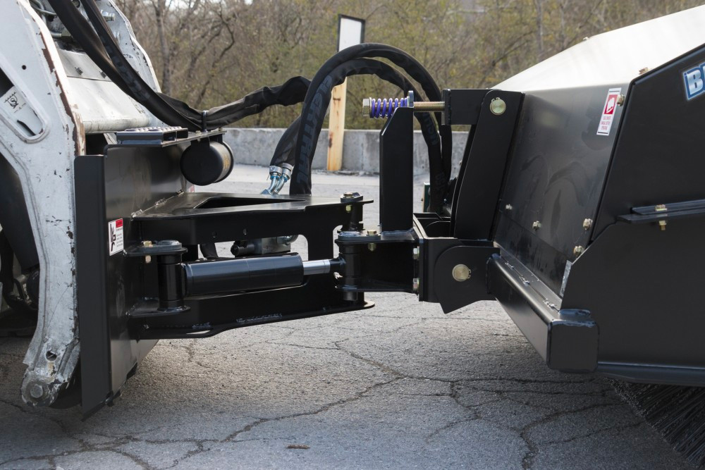 Skid Steer Severe Duty Angle Broom Attachment | Blue Diamond - Image 6