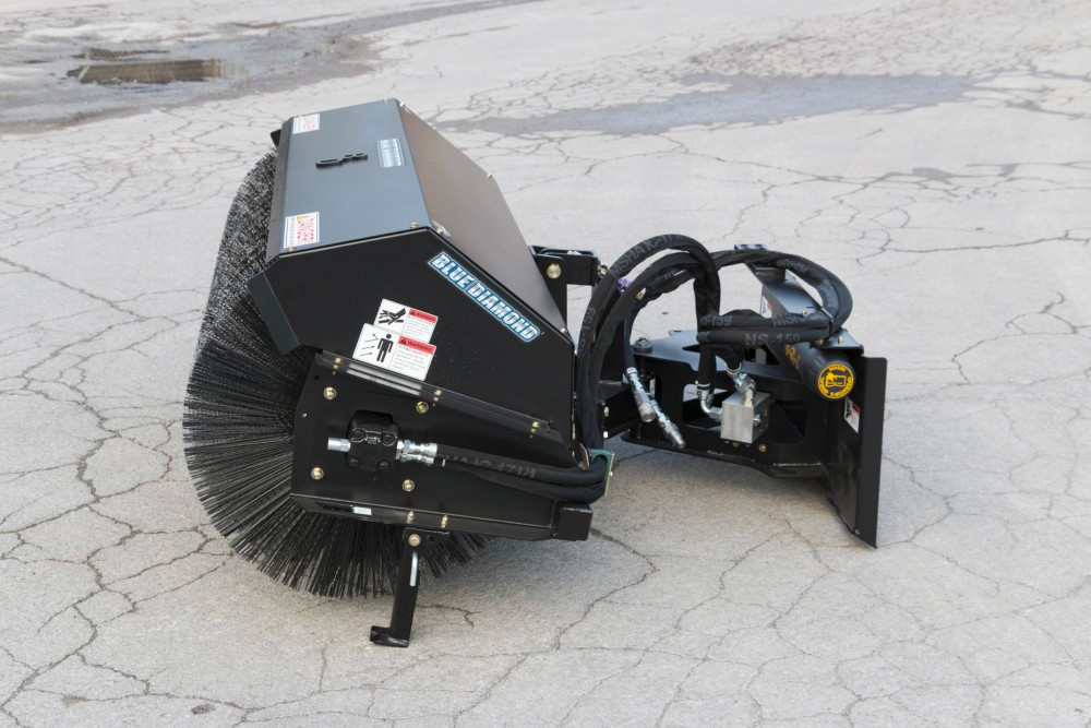 Skid Steer Severe Duty Angle Broom Attachment | Blue Diamond - Image 10