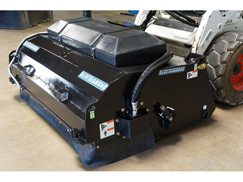Skid Steer Pickup Broom Attachment | Blue Diamond - Image 2