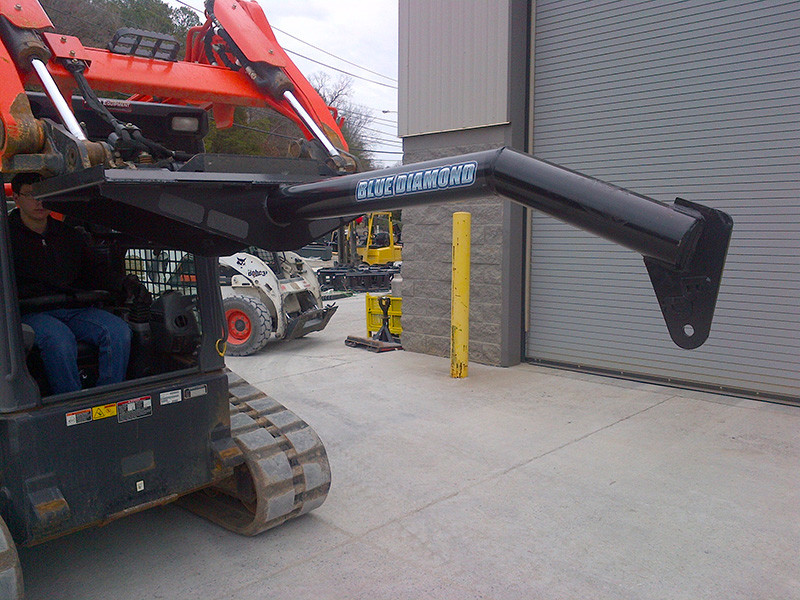 Mini Skid Steer Tree Boom Attachment | Blue Diamond - Image 3