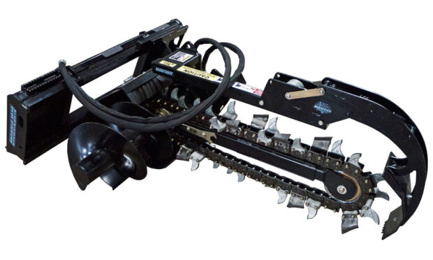 Skid Steer Trencher Attachment | Blue Diamond
