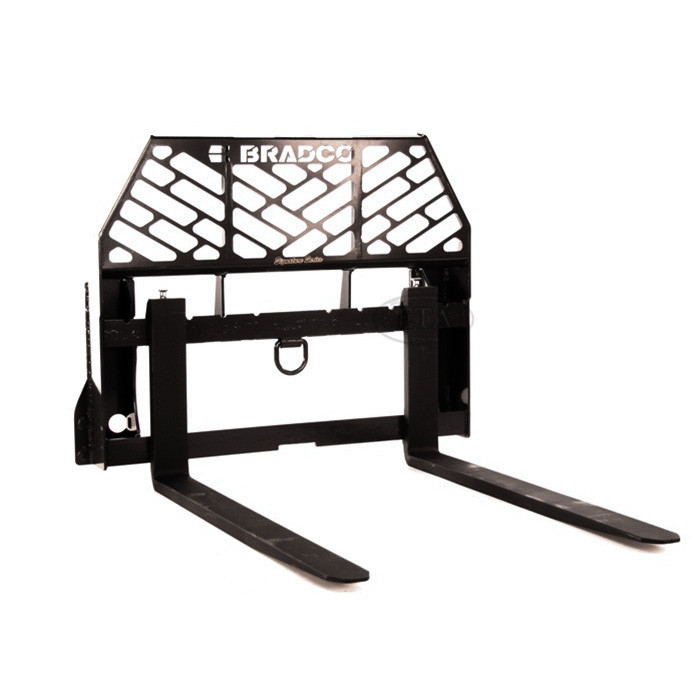 Skid Steer Standard Pallet Forks Attachment | Bradco - Image 2