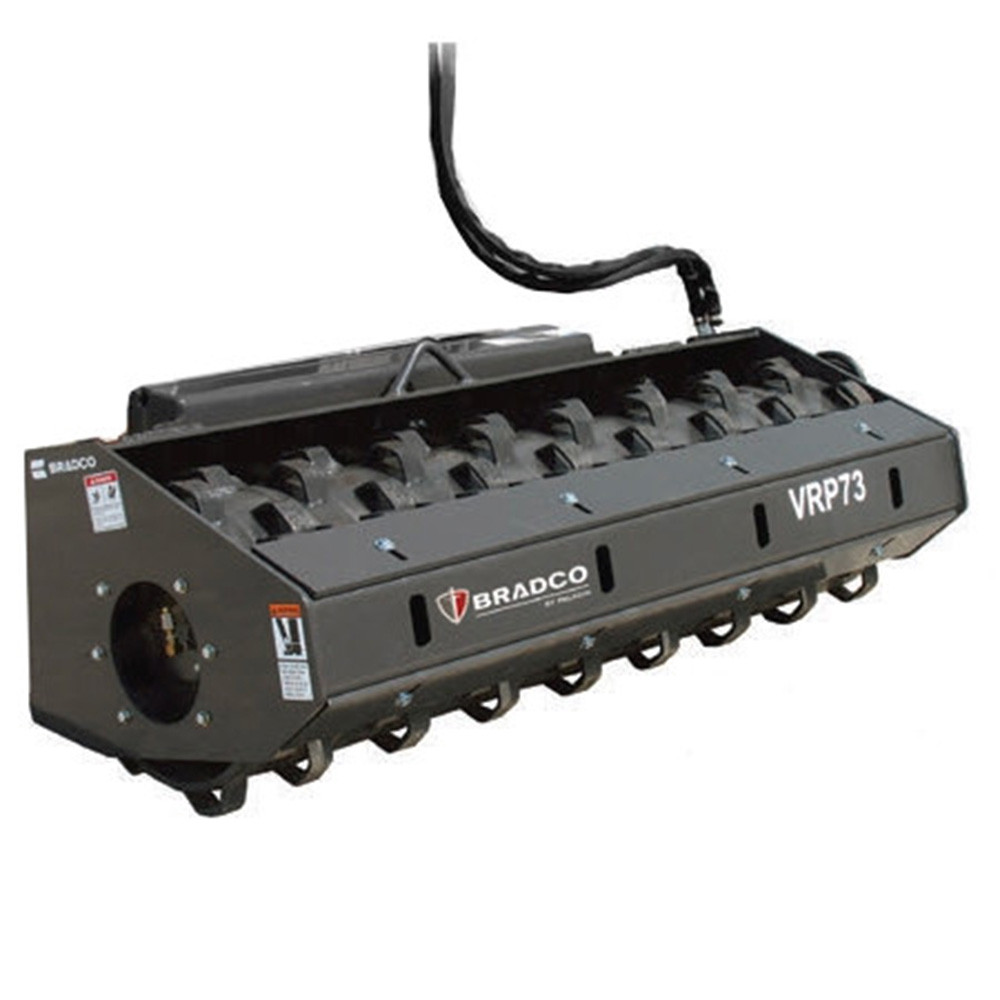 Skid Steer Padded Vibratory Roller Attachment | Bradco