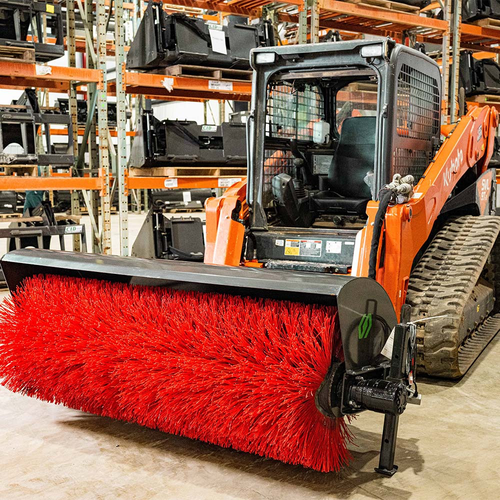 Skid Steer Hydraulic Angle Broom Attachment | CID - Image 3