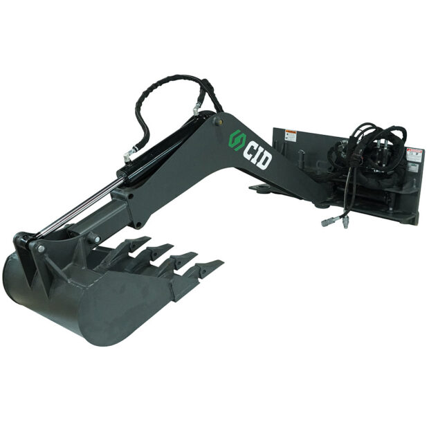 Skid Steer X-Treme Swing Arm Backhoe Attachment | CID