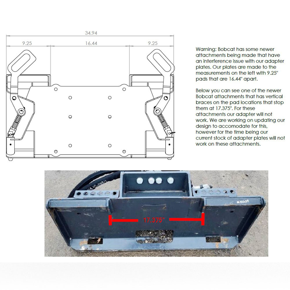 Universal Adapter to Mini Bobcat MT-50/52/55/463 | Eterra - Image 2
