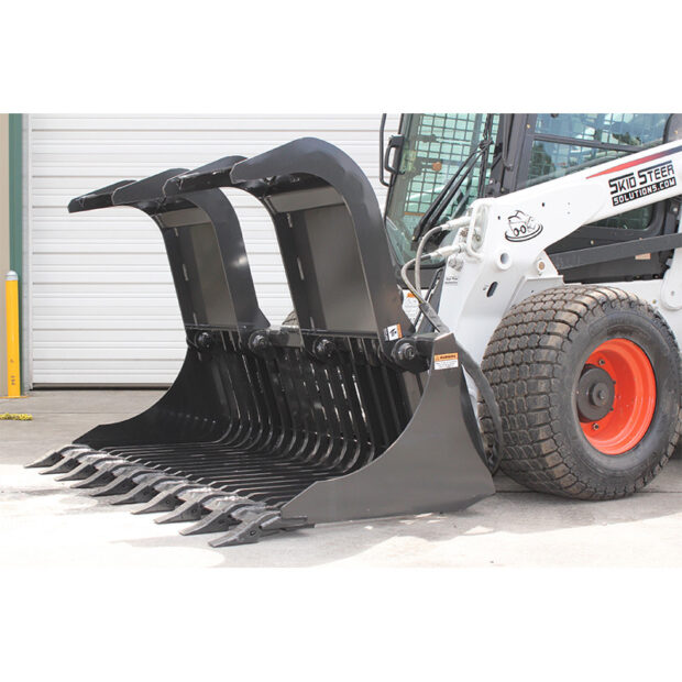 Commercial Duty Skid Steer Brush Grapple Attachment | FFC