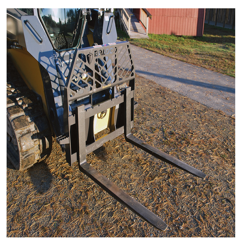Skid Steer Standard Pallet Forks Attachment | Bradco - Image 6